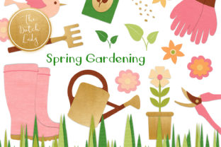 Download Spring Gardening Tools Clipart Set - Gardening tools Collection
