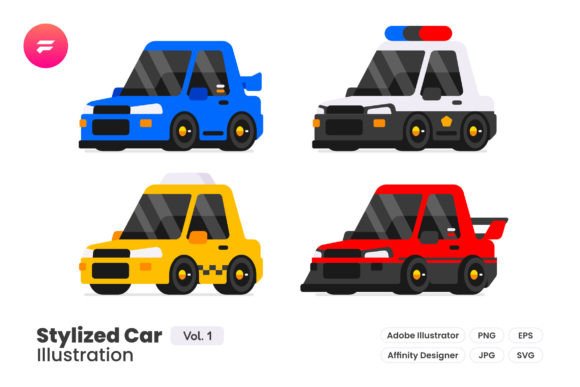 Download Stylized Cars Illustration - Illustration Collection