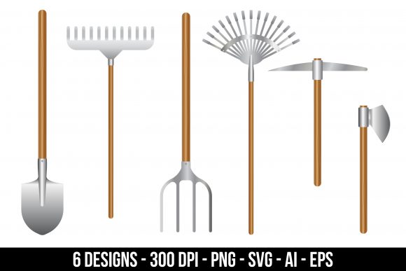 Download Gardening Tools Clipart Set. - Premium Resources