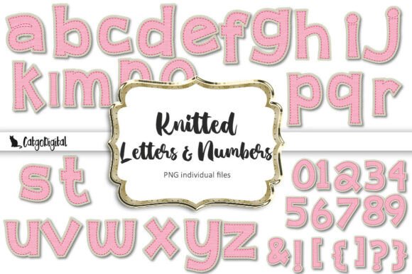 Download Knitter Letters Clipart PNG Bundle - Premium Resources