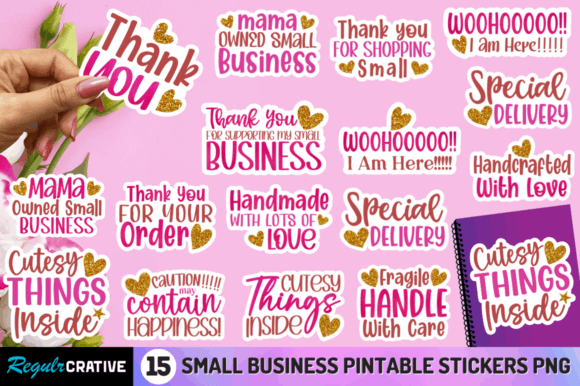 Download Small Business Sublimation Stickers - Premium Resources