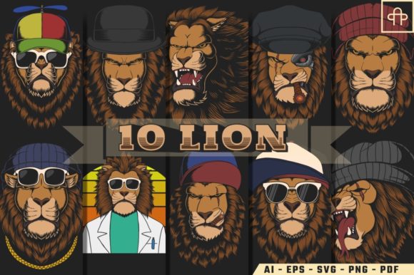 Download Lion T-shirt Illustration - Illustration Collection
