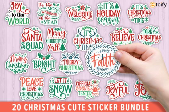Download Christmas Sublimation Stickers Bundle - Premium Resources