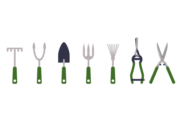 Download Gardening Tools Icon Set. Soil Work Equi - Gardening tools Collection